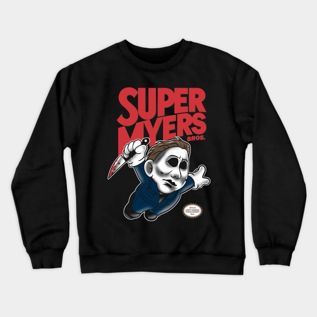 Super Myers Bros Crewneck Sweatshirt by ddjvigo